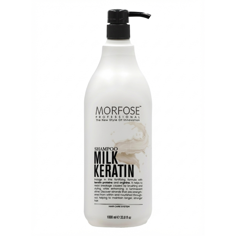 Keratin Shampoo for Damaged Hair Milk Protein Nourishing Morfose 1000ml