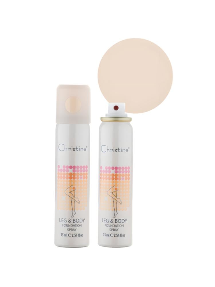 Top Rated Leg Makeup Spray Body Foundation Natural Coverage Christine 75ml