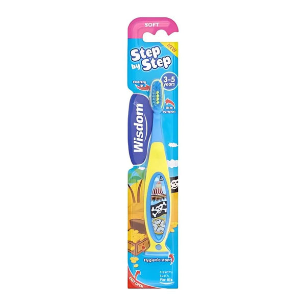 Wisdom Children's Soft Toothbrush, 3-5 Years, Ergonomic Handle