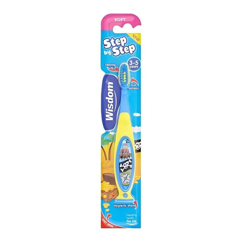 Wisdom Children's Soft Toothbrush, 3-5 Years, Ergonomic Handle