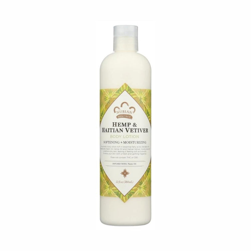 Nubian Heritage Hemp Body Lotion, Neem Oil, 384 ml