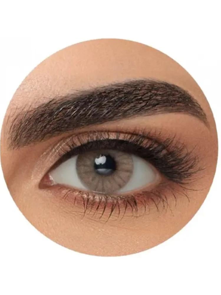 Cosmetic Eye Contact Lenses 3D Bronze Monthly Natural Look 1 Pair