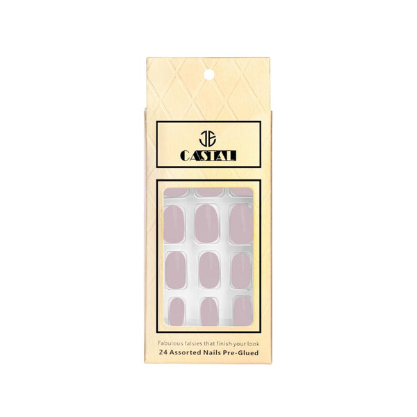 Self-Adhesive Artificial Nails Reusable B26 Castal 24 Pieces