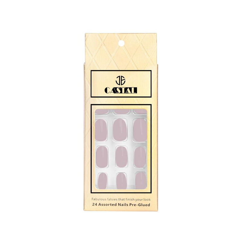 Self-Adhesive Artificial Nails Reusable B26 Castal 24 Pieces