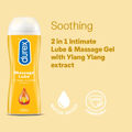 Durex Intimate Lubricant and Massage Gel with Ylang Ylang Extract, 200ml
