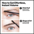 Eyebrow Gel Waterproof Fiber Rich Grey Brown Revlon 12ml