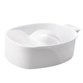 Salon System Pedicure Bowl with Ergonomic Groove Design in White