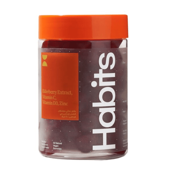 Vitamin Gummies For Immune System Elderberry Zinc D3 Habits 60 Pieces