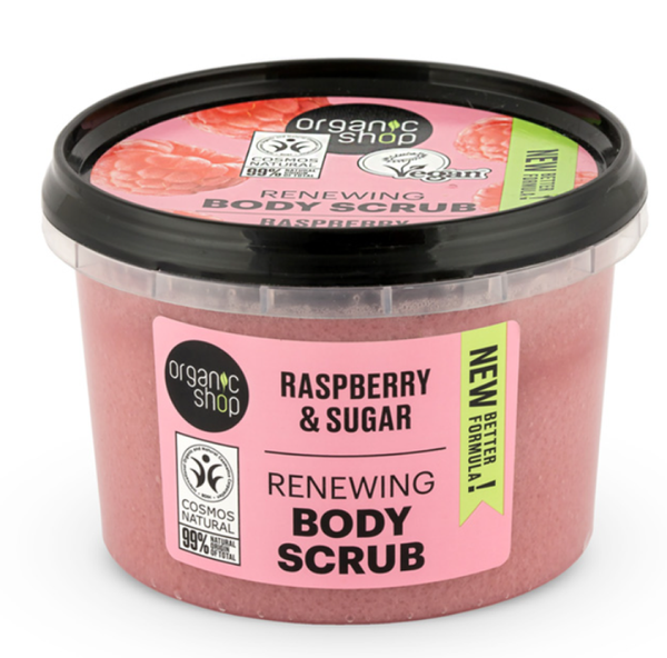 Best Body Scrub Raspberry Renewing Exfoliating Organic Shop 250ml