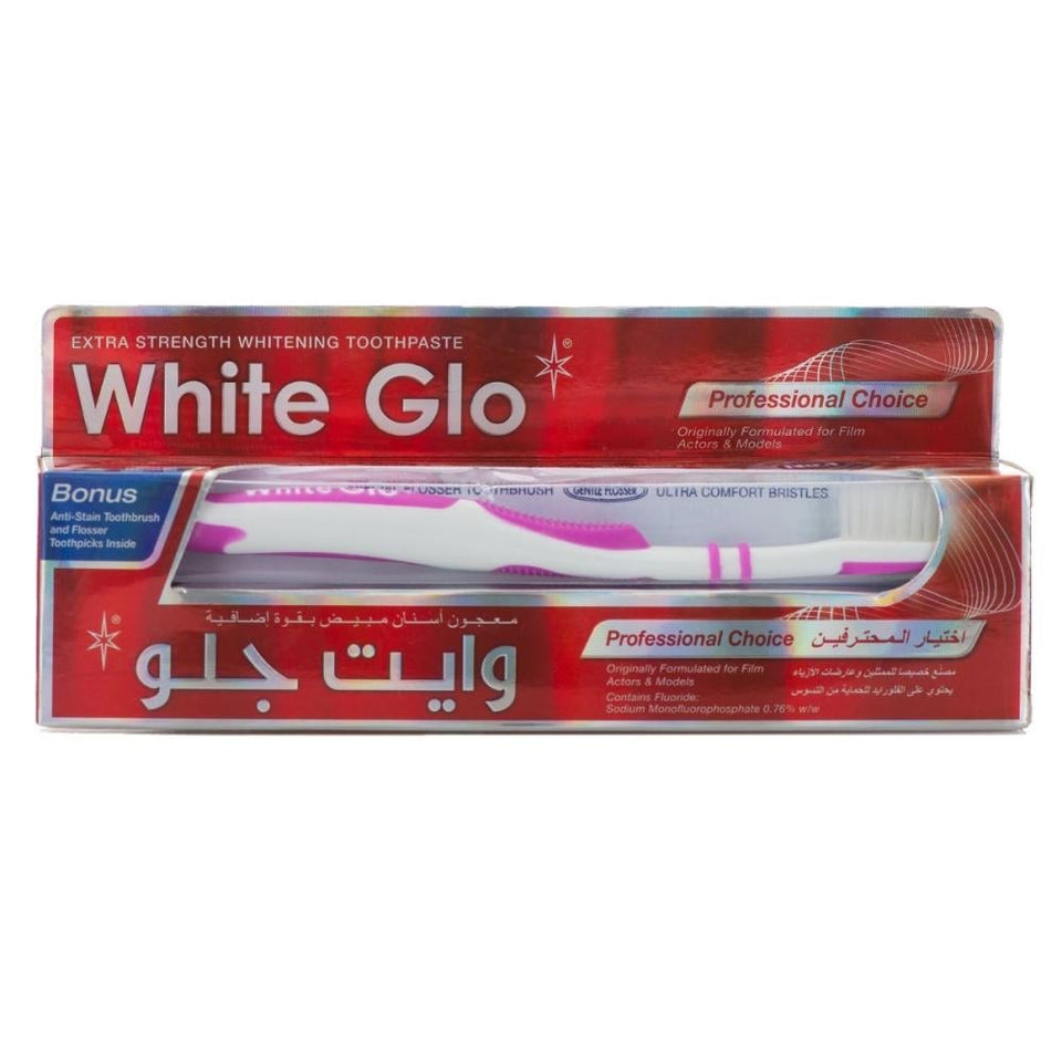 White Glo Toothpaste: Whitening, Healthy Teeth, 100ml