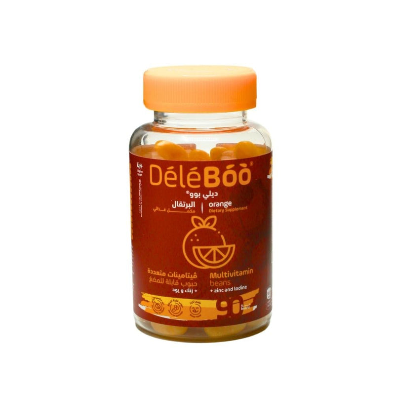Chewable Multivitamin Tablets Orange Zinc Iodine Daily Support Deli Boo 90