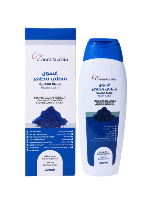 Feminine Wash Moroccan Indigo Soothing pH Balance CosmArabia 200ml