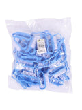 Salon System Small Enclosed Brush Pedicure Tool - Blue - 50 Pack