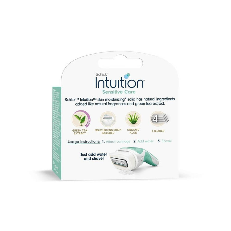 Schick Intuition Aloe Vera Razor Blade Refills for Women Sensitive Skin 3 Count