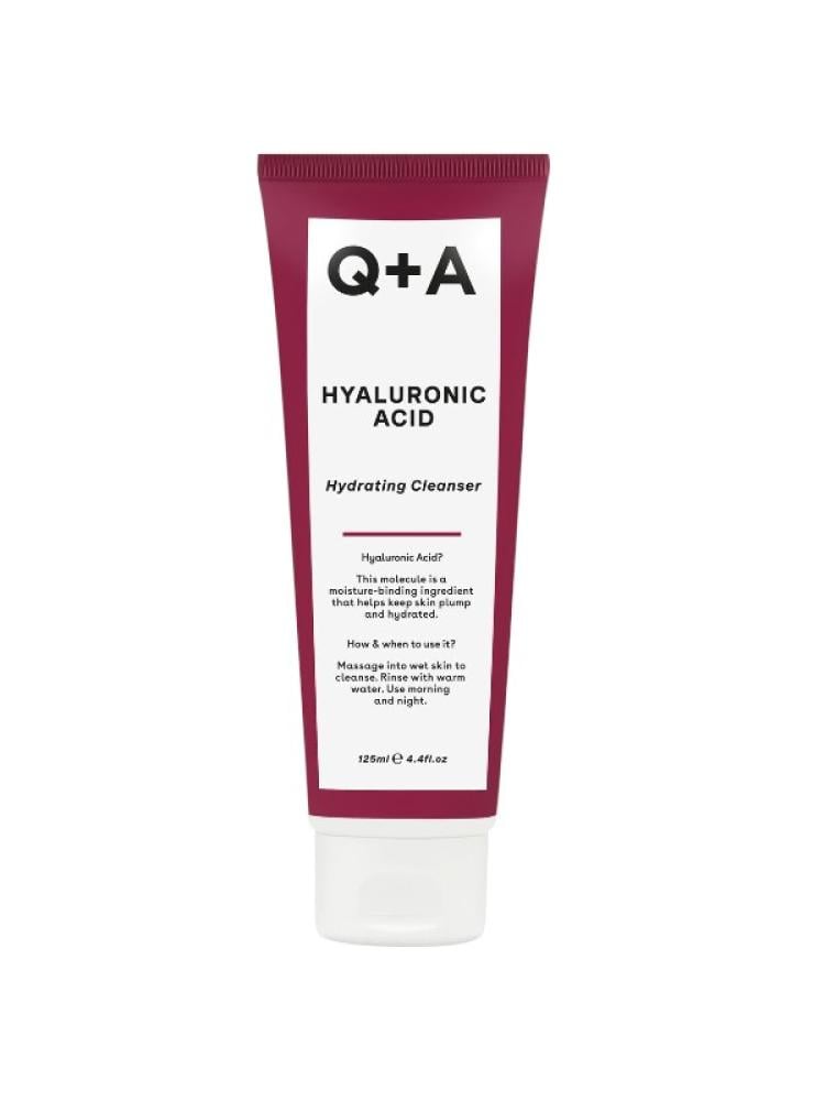 Hydrating Cleanser for Dry Skin Hyaluronic Acid Q+A 125ml
