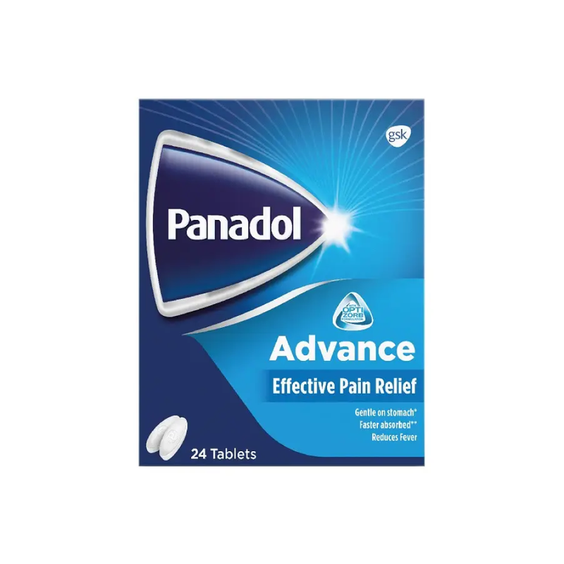 Panadol Advance 500mg Pain Relief Tablets 24 Count