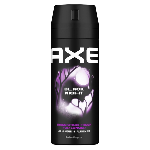 Black Night Axe Deodorant Spray Long-Lasting Scent For Men 150ml