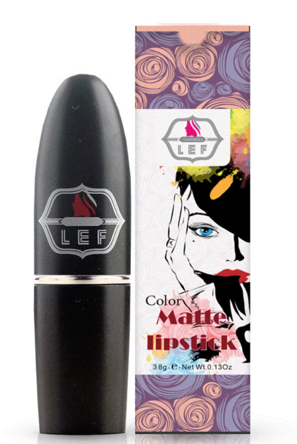 Matte Lipstick for Dry Lips Velvet Finish Shade 20 LEF COSMETIC 4g