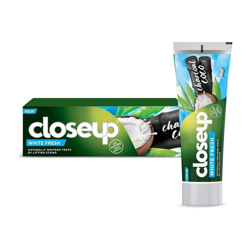 Closeup Coconut Charcoal Toothpaste Enamel Protection Stain Removal 75ml
