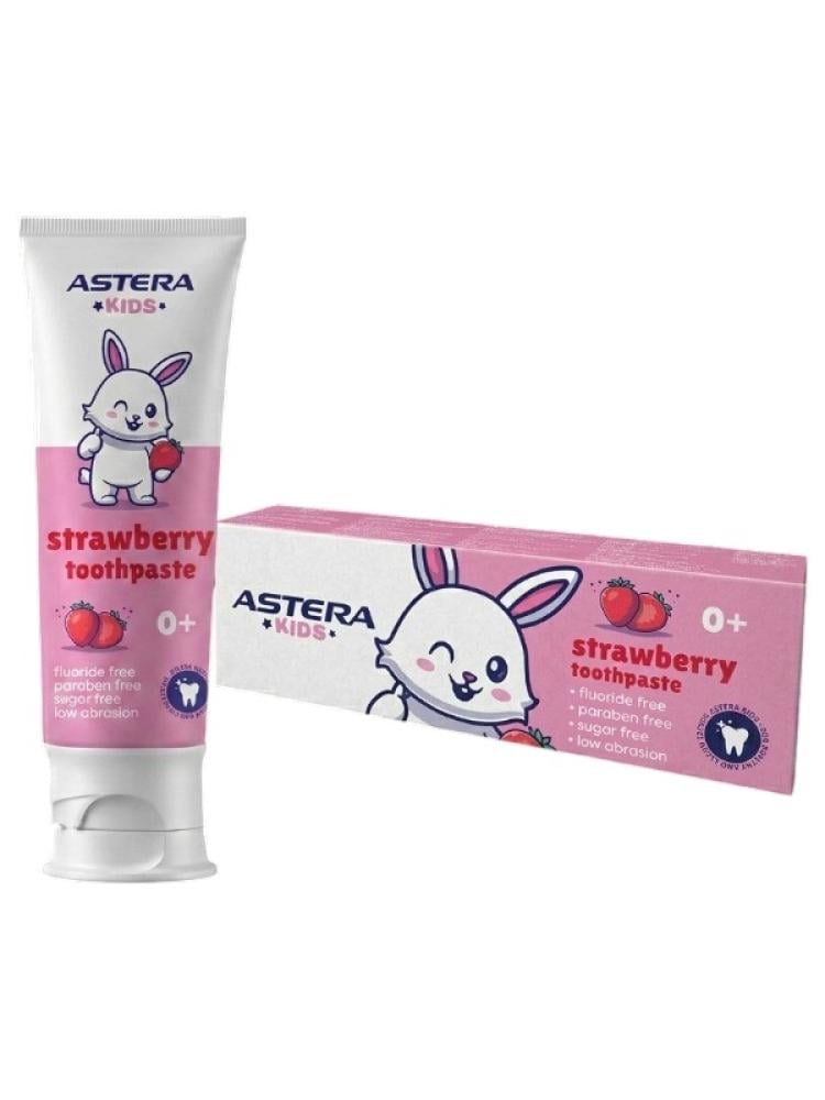 Toothpaste for Sensitive Teeth Strawberry Fluoride-Free Astera 65ml