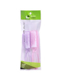 Best Nail Brush for Cleaning Flexible Bristles Salon System 2-Piece