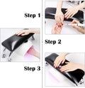 Salon System Cushioned Nail and Foot Rest, Black