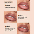 Sheglam Lip Duo Set: Dark Grey Matte Liner & High-Shine Gloss