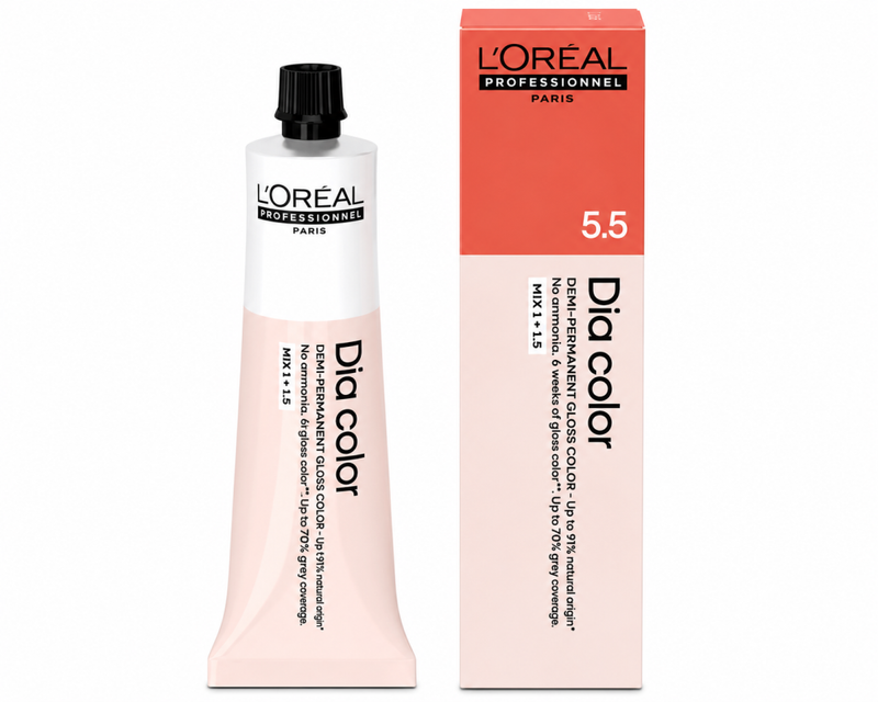 Dia Color Ammonia Free Hair Color Light Mahogany 5.5 L'Oreal Professionnel 60ml
