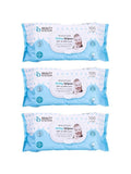 Unscented Baby Wipes 99.9% Water Gentle Sensitive Skin Beauty System 3x100