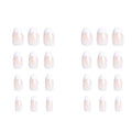 Katia CK11 Coffin French Pink Self-Adhesive Nails