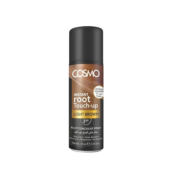 Cosmo Root Concealer Spray, Light Brown, Gray Coverage, 75ml