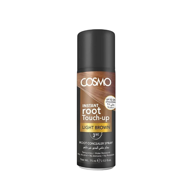 Cosmo Root Concealer Spray, Light Brown, Gray Coverage, 75ml