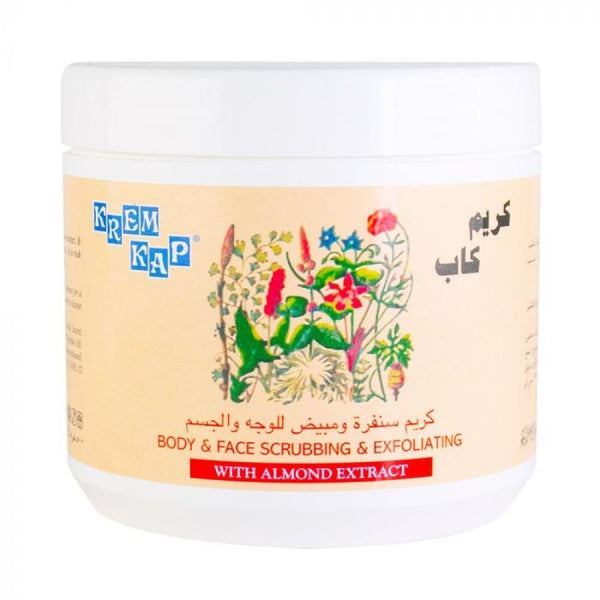 Almond Face and Body Scrub Exfoliating Skincare Krem Kap 500g