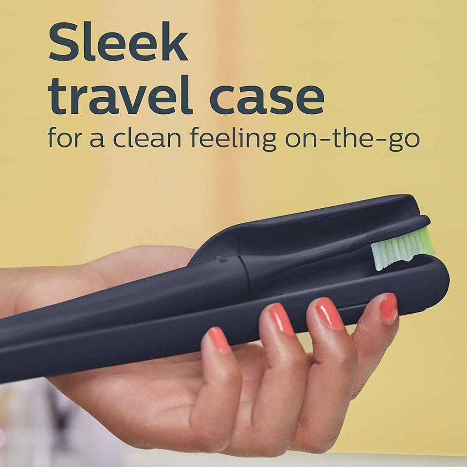 Philips One Sonicare Battery Toothbrush Midnight Blue Travel Case Included