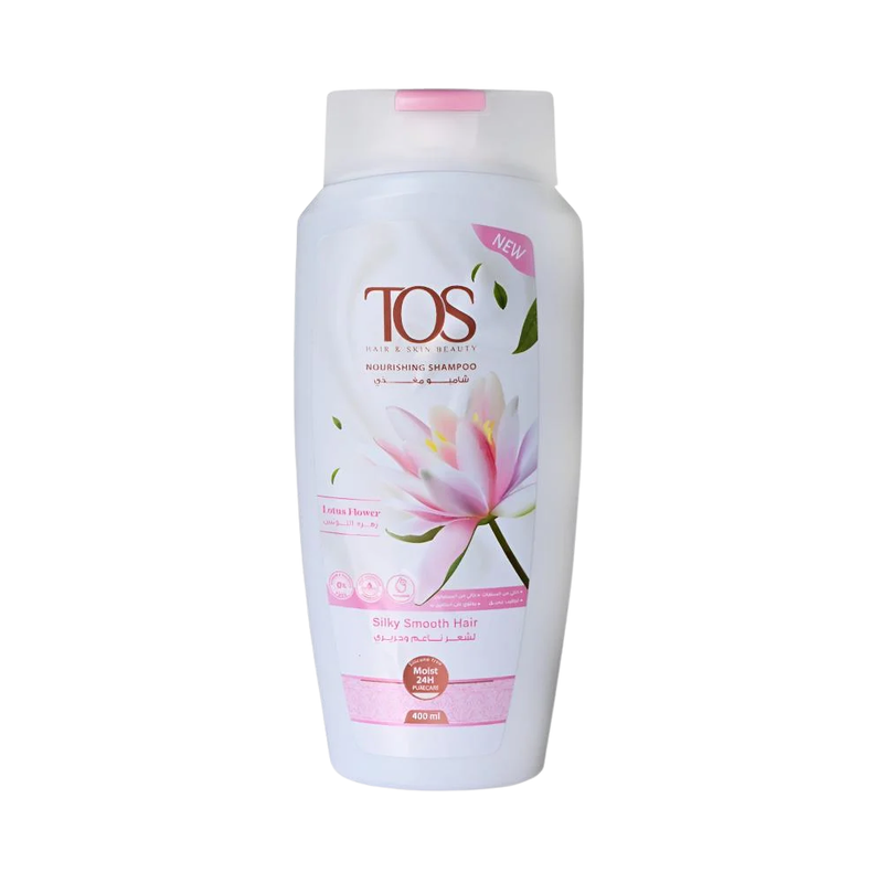 Tos Nourishing Lotus Flower Shampoo, Strengthening Formula, 400ml
