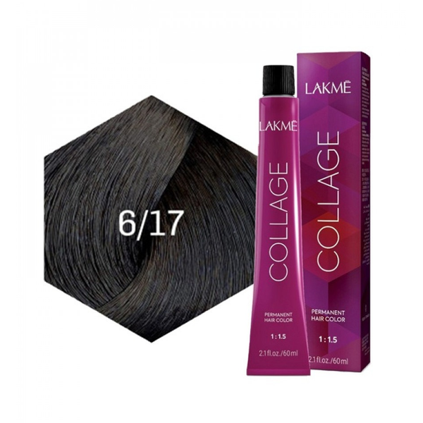 Lakme Permanent Hair Color Dark Ash Blonde 6.17 60ml