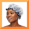 Cantu Fabric Lined Shower Cap Quilted Terry Cloth Waterproof