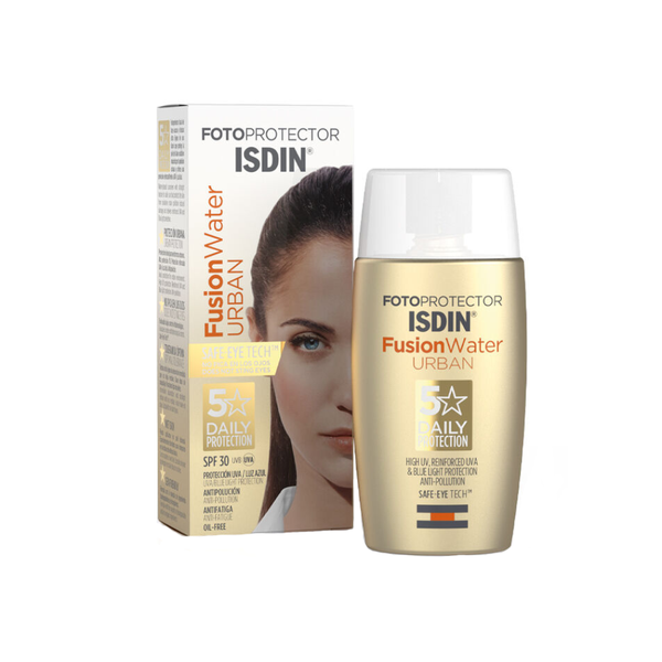 Best Sunscreen for Face Urban Fusion Water SPF 50 Protection ISDIN 50ml