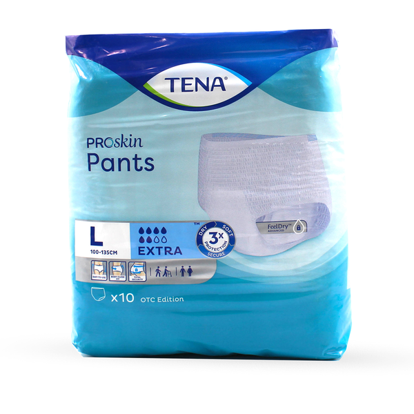 Tena Incontinence Pants Extra Large Absorbent Adult Support TENA 10 Pack