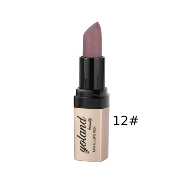 Yolande Beauty Creamy Matte Lipstick Vogue 12 3.8g with Vitamin E