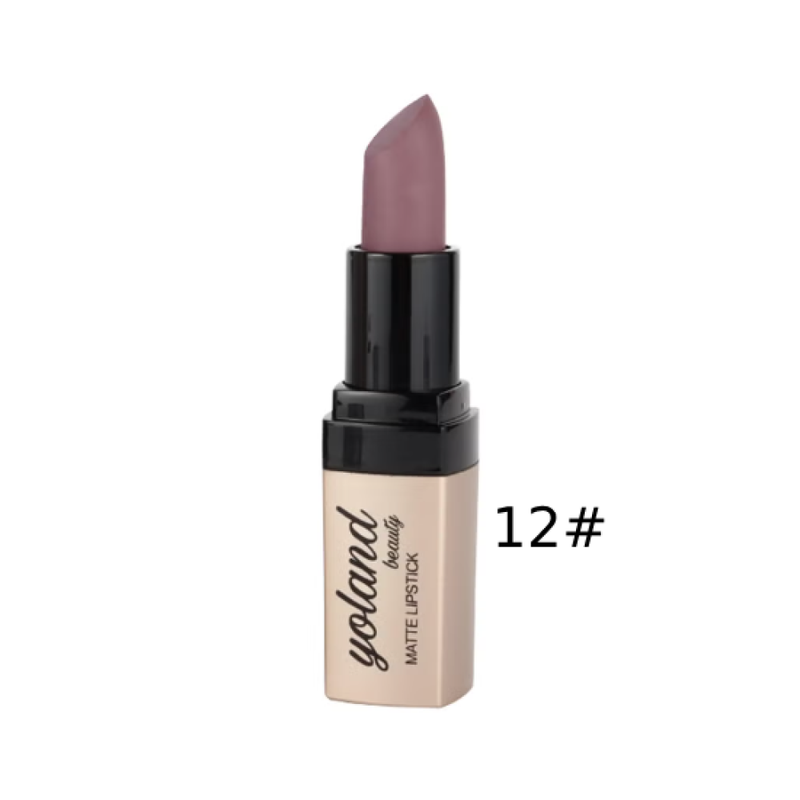 Yolande Beauty Creamy Matte Lipstick Vogue 12 3.8g with Vitamin E