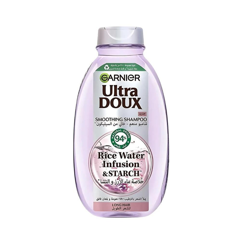 Garnier Ultra Doux Rice Water & Starch Shampoo, Sulfate-Free, 600ml