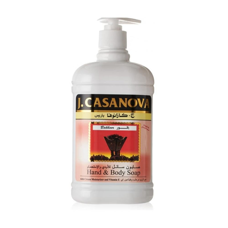 J. Casanova Liquid Hand Soap, Incense Scent, Moisturizing, 500ml