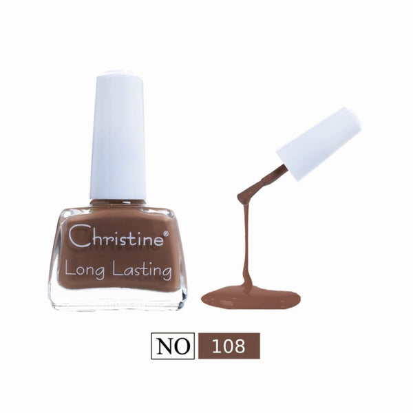 Christine Nail Polish 108, Quick-Drying Glossy Long-Lasting