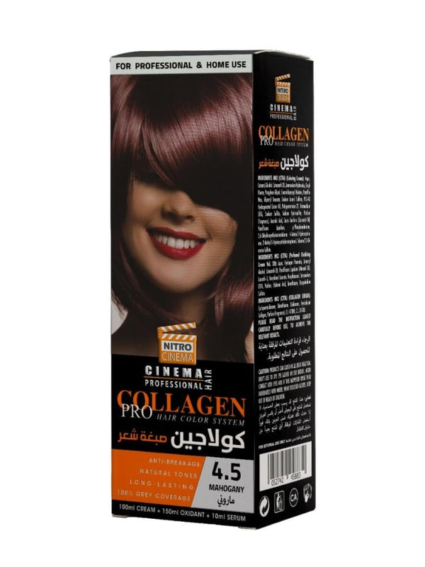 Feria Hair Color Mahogany 4.5 Collagen Pro Nitro Canada 100ml