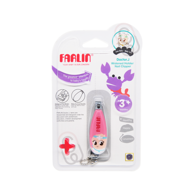 Farlin Baby Nail Scissors Small Cutting Blade Ergonomic Handle