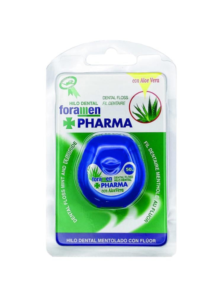 Fluoride Dental Floss Mint Aloe Vera Foramen Pharma 50m