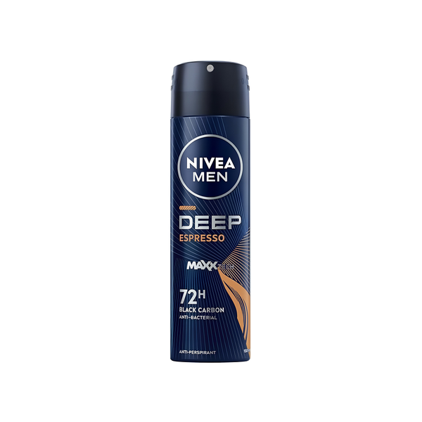 Nivea Deep Black Carbon Espresso Deodorant Spray Protection Nivea 150ml