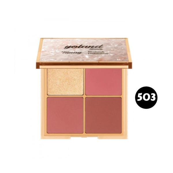 Yolande Beauty Tonay Blush and Highlighter Palette No. 503