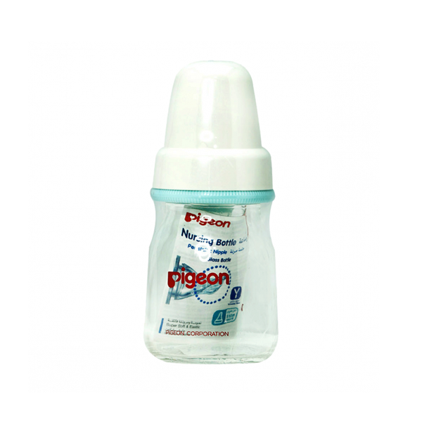 Pigeon Glass Baby Bottle, Heat-Resistant, Anti-Colic, 50ml